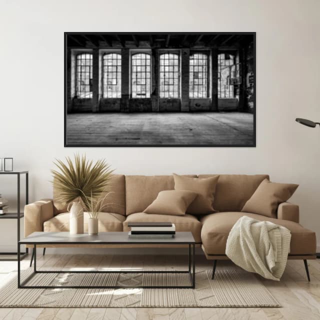 Quadro Decorativo Sala Com Janelas