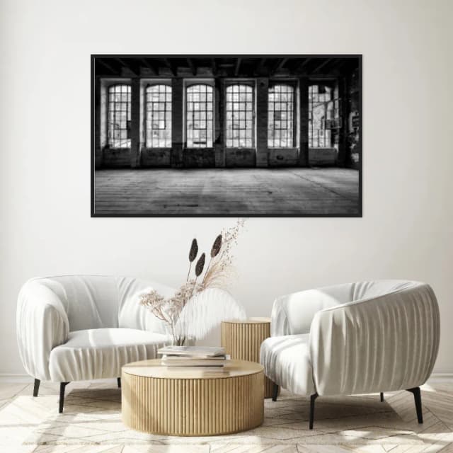 Quadro Decorativo Sala Com Janelas