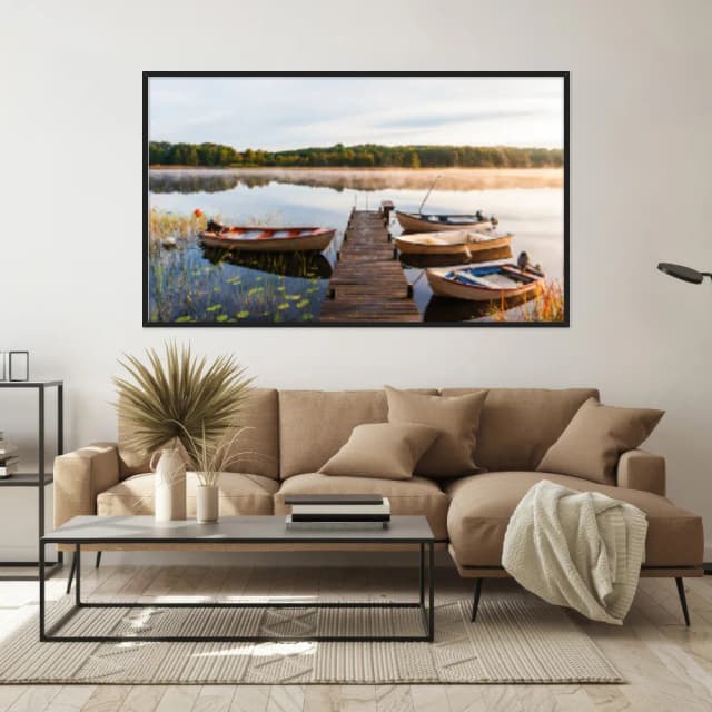 Quadro Decorativo Do Lado Da Ponte De Madeira