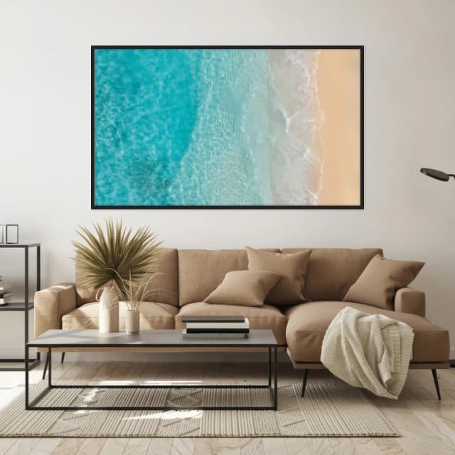 Quadro Decorativo Mar Na Areia