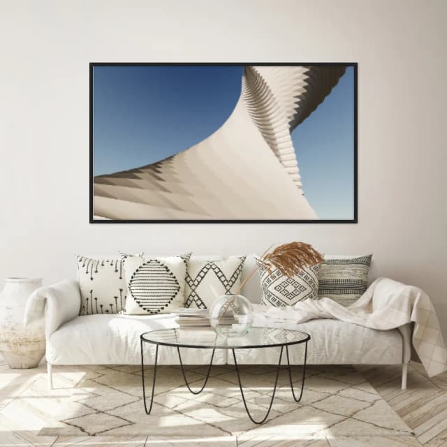 Quadro Decorativo Escultura Espiral Abstrata