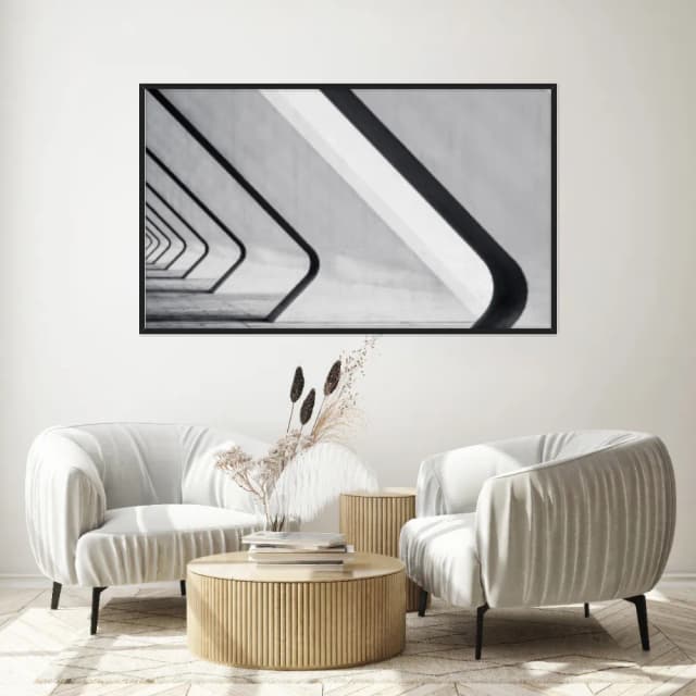 Quadro Decorativo Pilares Diagonais