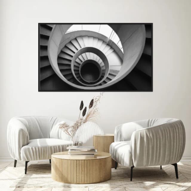 Quadro Decorativo Escada Espiral Conceitual