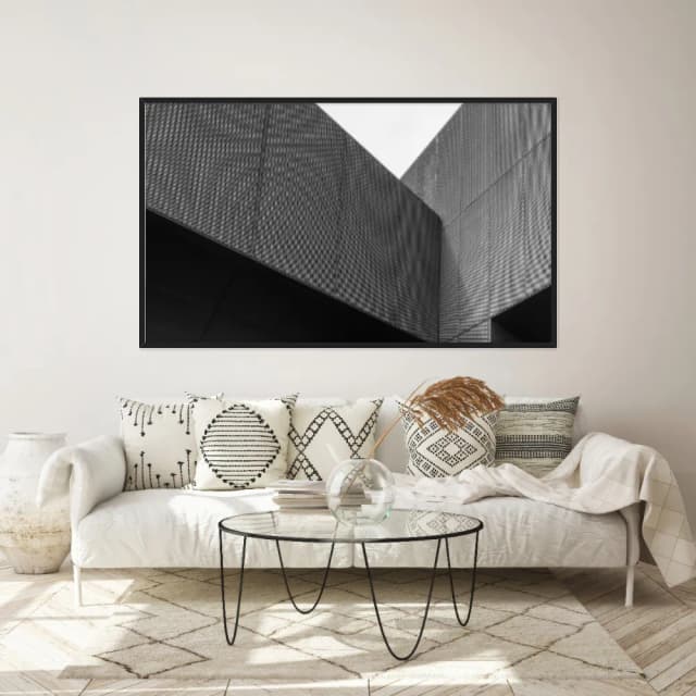 Quadro Decorativo Predio Com Revestimento Perfurado