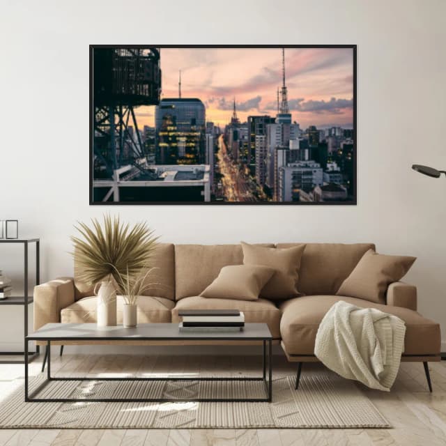 Quadro Decorativo Avenida Paulista Sao Paulo