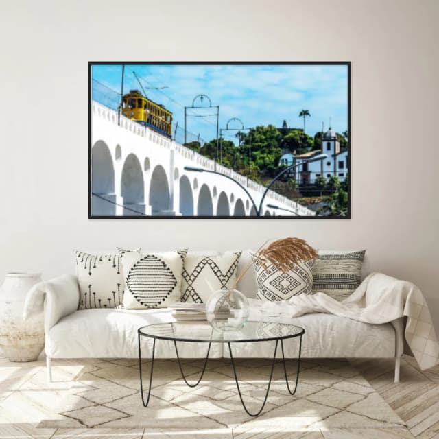 Quadro Decorativo Trem Lapario Rio De Janeiro