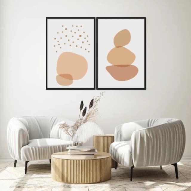 Kit Quadros Decorativos Orgânico