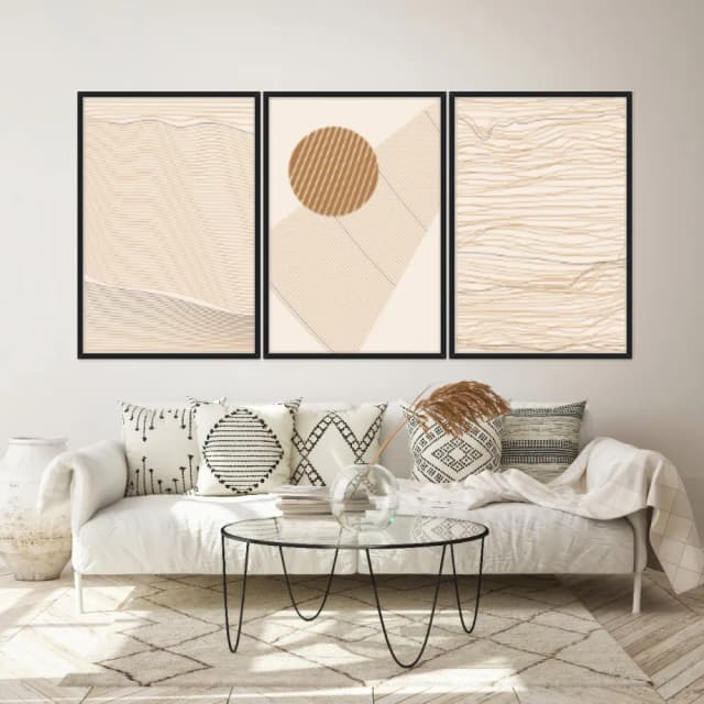 Kit Quadros Decorativos Linhas