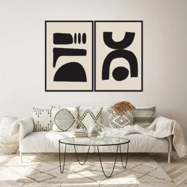 Kit Quadros Decorativos Formas