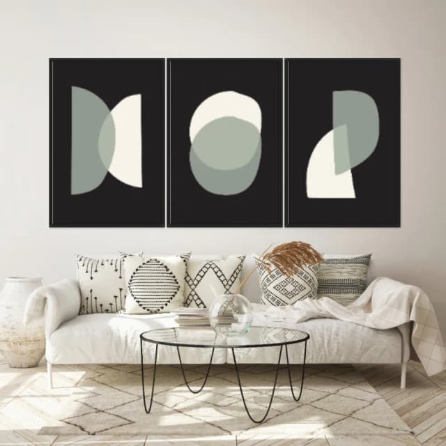 Kit Quadros Decorativos Orgânico