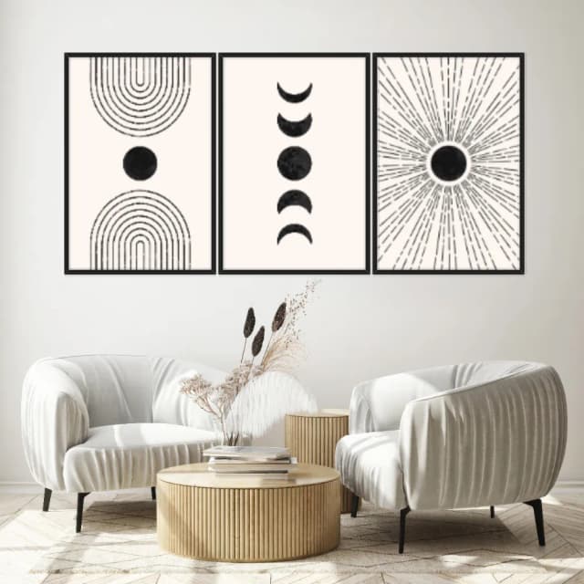 Kit Quadros Decorativos Boho