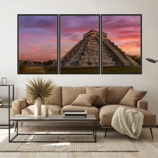 Kit Quadros Decorativos Pirâmide