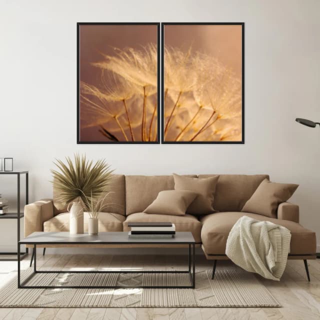 Kit Quadros Decorativos Dente De Leão