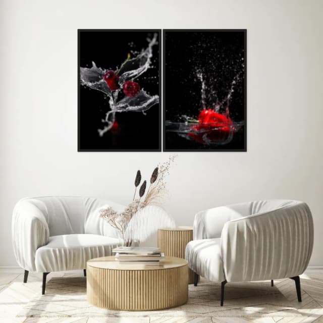 Kit Quadros Decorativos Pimentão