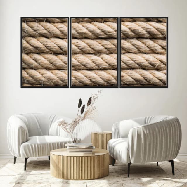 Kit Quadros Decorativos Traçado De Bambu