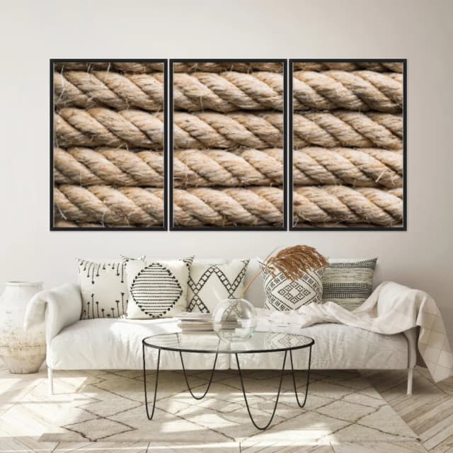 Kit Quadros Decorativos Traçado De Bambu