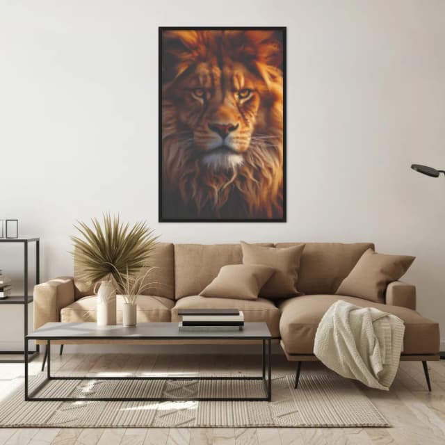 Quadro Decorativo Leão