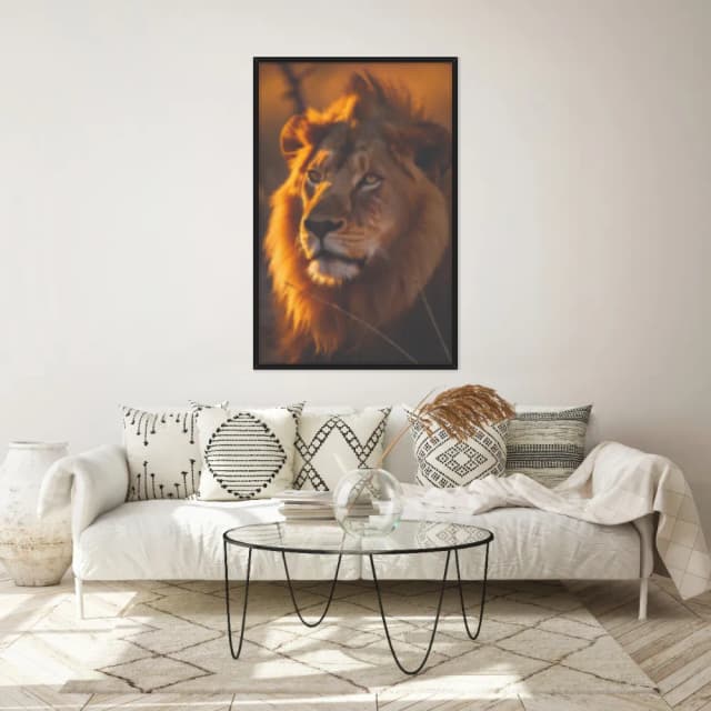 Quadro Decorativo Leão