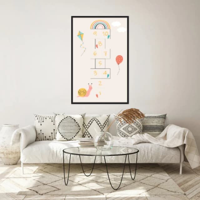 Quadro Decorativo Amarelinha