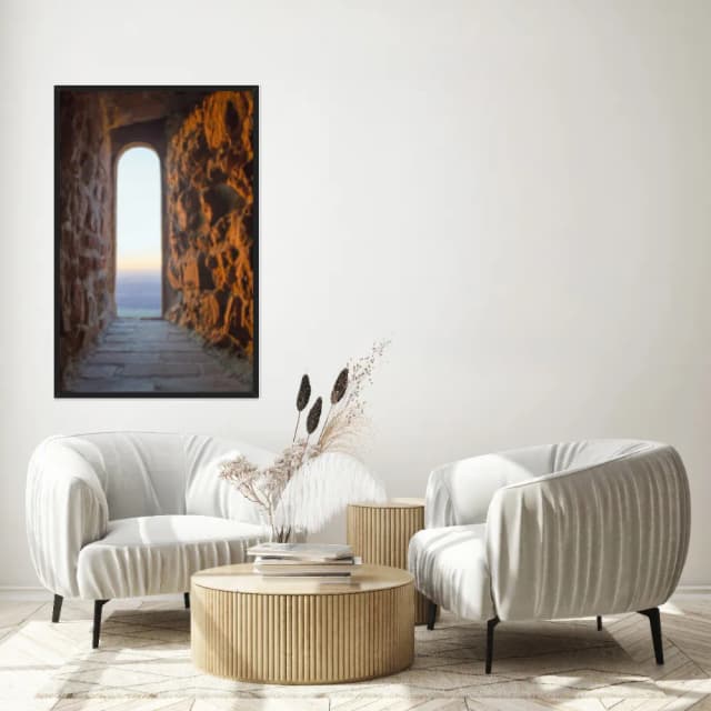 Quadro Decorativo Janela De Castelo