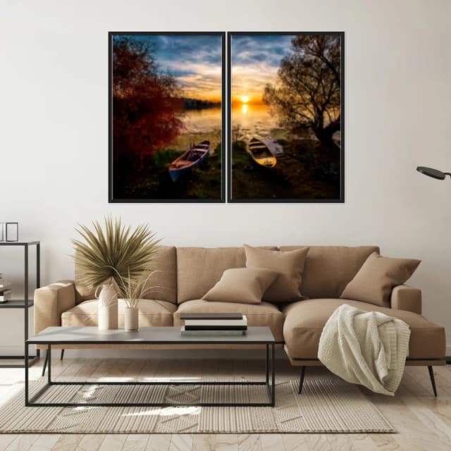 Kit Quadros Decorativos Na Areia