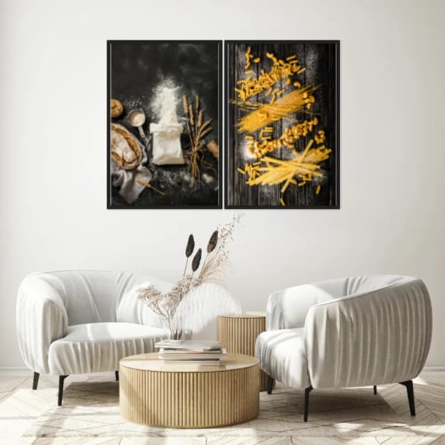 Kit Quadros Decorativos Farinha