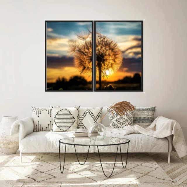 Kit Quadros Decorativos Dente De Leão