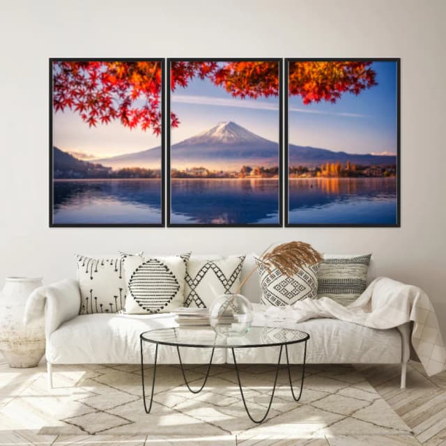 Kit Quadros Decorativos Monte Fuji