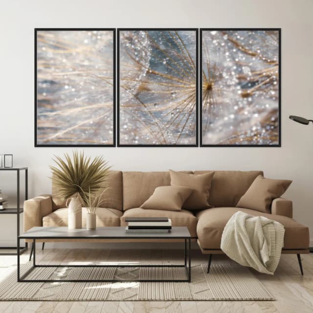 Kit Quadros Decorativos Dente De Leão