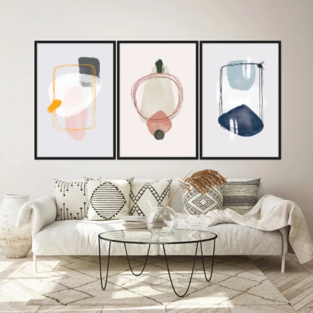 Kit Quadros Decorativos Minimalista