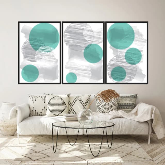 Kit Quadros Decorativos Geométrico