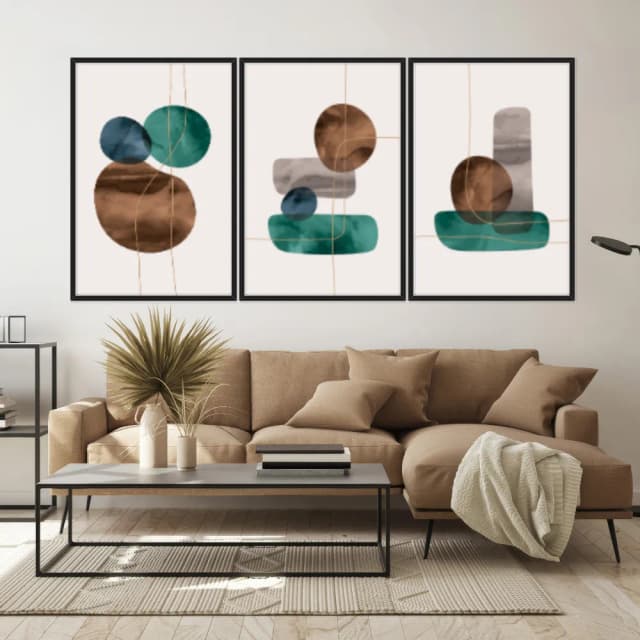 Kit Quadros Decorativos Orgânico