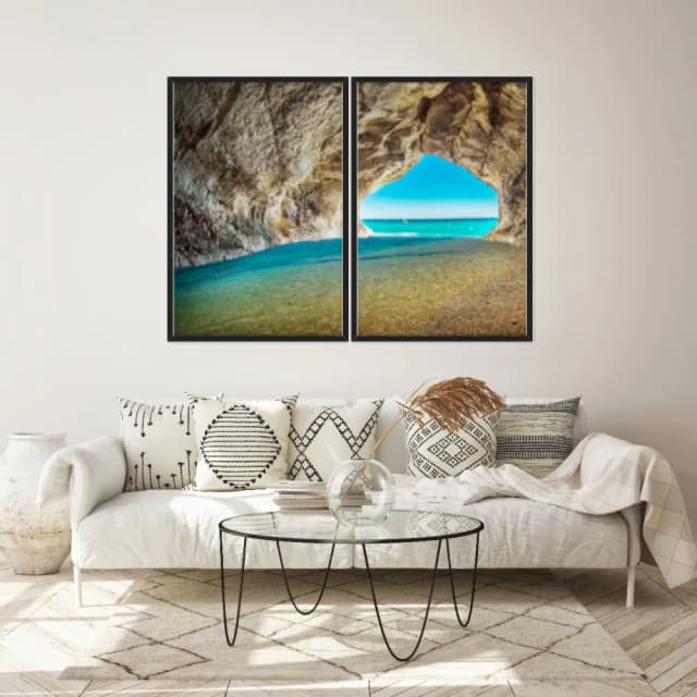 Kit Quadros Decorativos Gruta Com Caverna