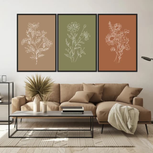 Kit Quadros Decorativos Minimalista