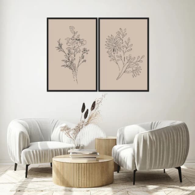 Kit Quadros Decorativos Minimalista