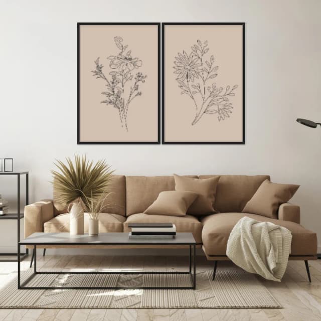 Kit Quadros Decorativos Minimalista