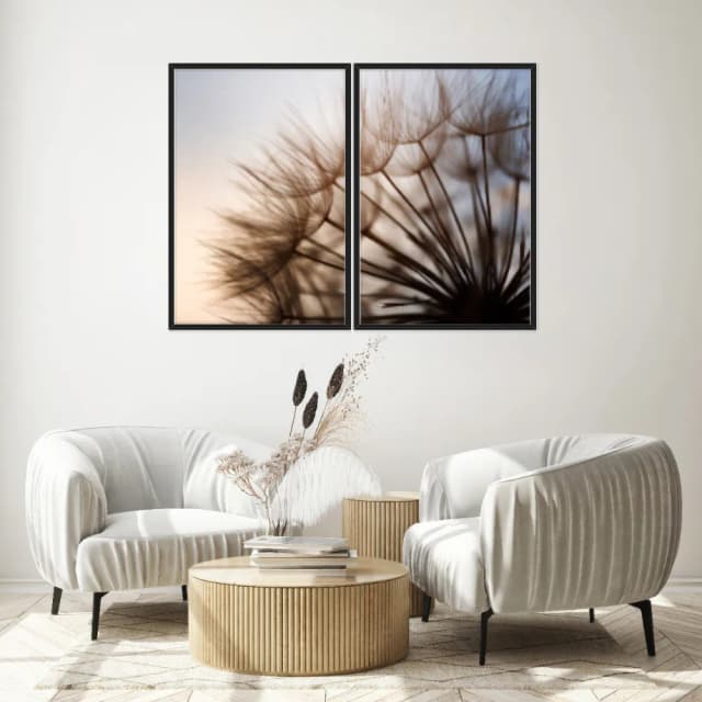 Kit Quadros Decorativos Dente De Leão