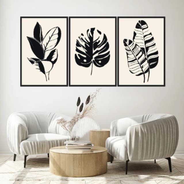 Kit Quadros Decorativos Minimalista