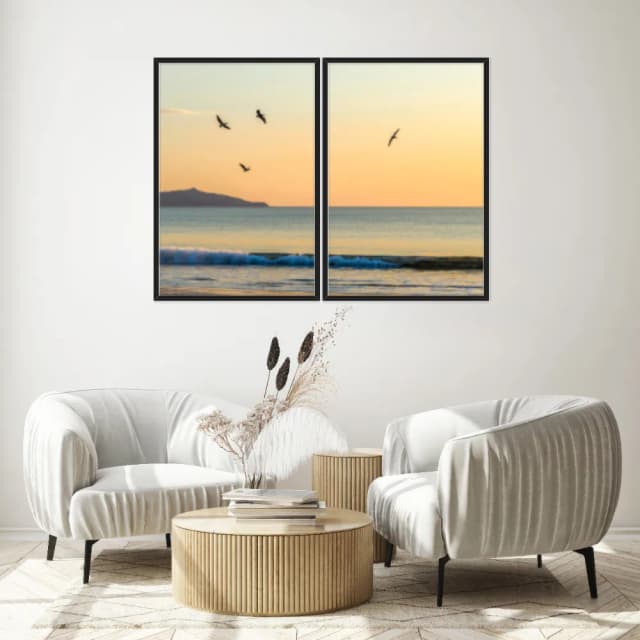 Kit Quadros Decorativos Mar