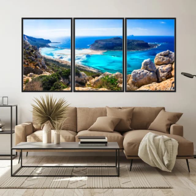 Kit Quadros Decorativos Ilha