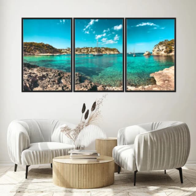 Kit Quadros Decorativos Mar