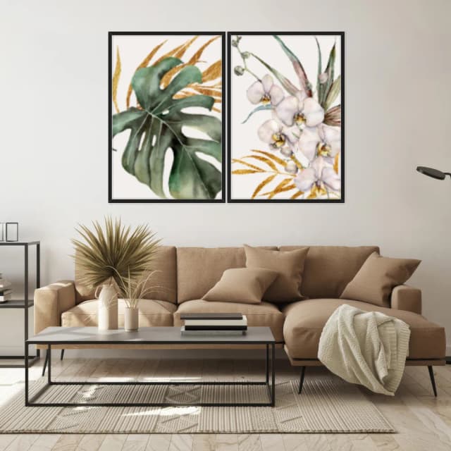 Kit Quadros Decorativos Costela De Adão