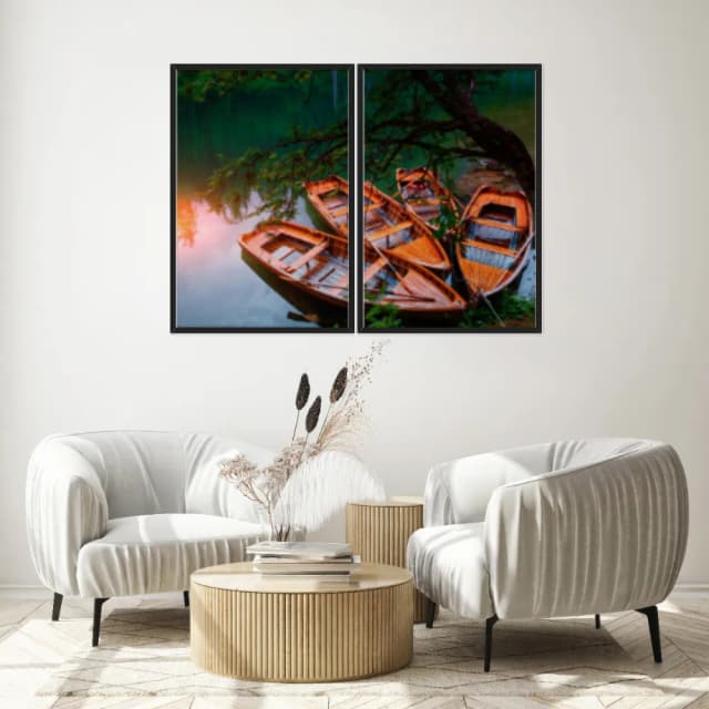 Kit Quadros Decorativos No Lago