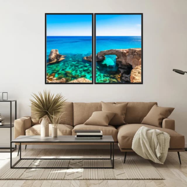 Kit Quadros Decorativos Mar Com Pedras