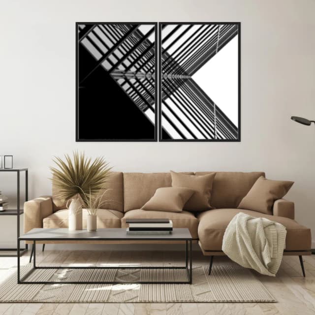 Kit Quadros Decorativos Prédio De Vidro Moderno