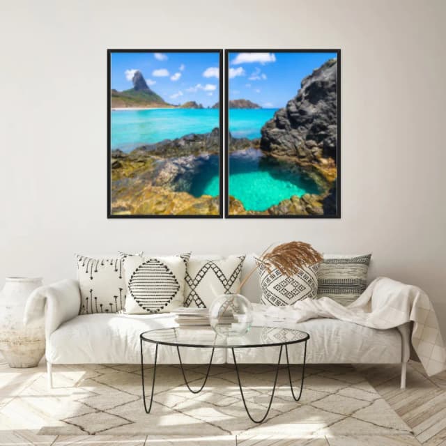 Kit Quadros Decorativos Fernando De Noronha