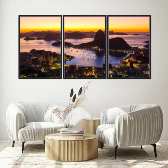 Kit Quadros Decorativos Rio De Janeiro