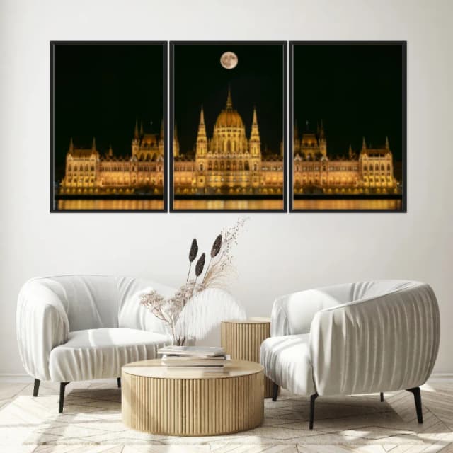 Kit Quadros Decorativos Parlamento Budapeste