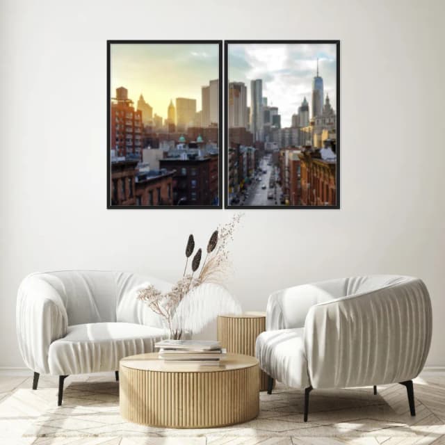 Kit Quadros Decorativos Manhattan Nova York